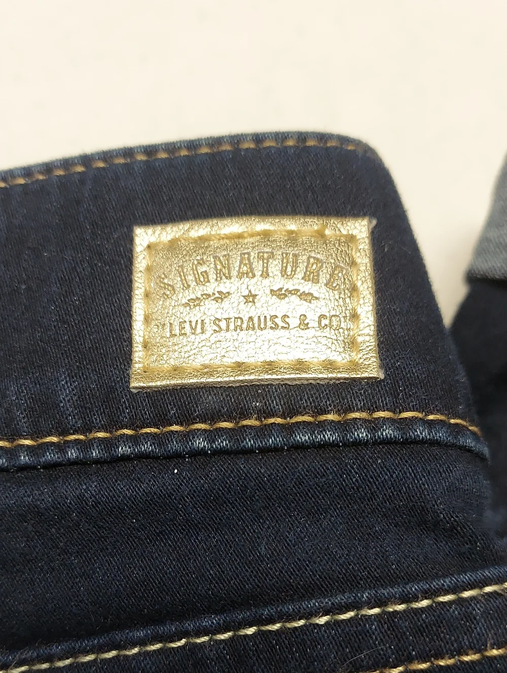 Levi Strauss Signature Dark Blue Pull-On Skinny Jeans  Sz 16L